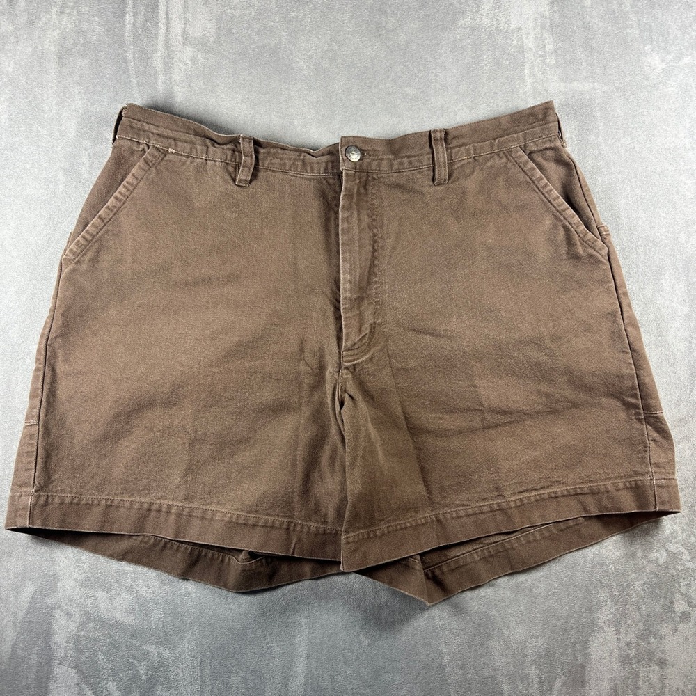 Vintage 90s Patagonia Mens 40 Stand Up Tan 100% Organic Cotton Canvas Shorts
